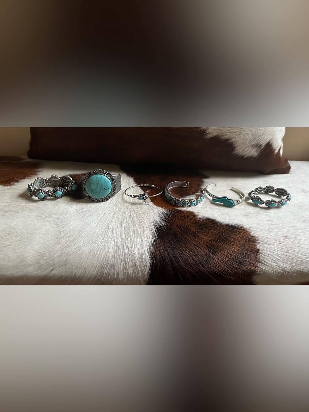 Western Turquoise Faux Bracelets